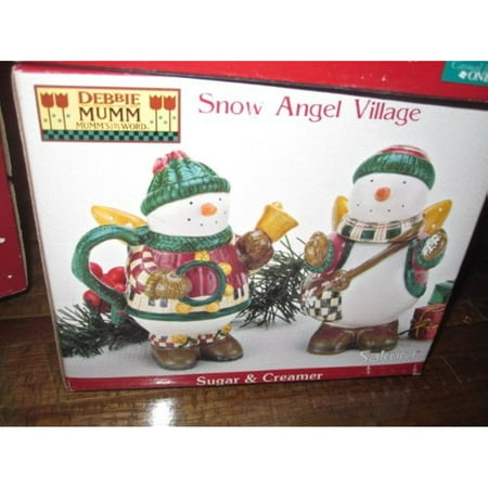 

Sakura Debbie Mumm Snow Angel Village Sugar & Creamer