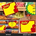 thumbnail image 4 of WEUVEB 50Ud Etiquetas Promocionales De Precio En Papel Amarillo Para En Tienda, 4 of 7