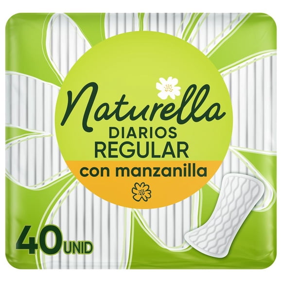 Protectores Diarios Naturella Diarios Regular Con Manzanilla 40 pzas
