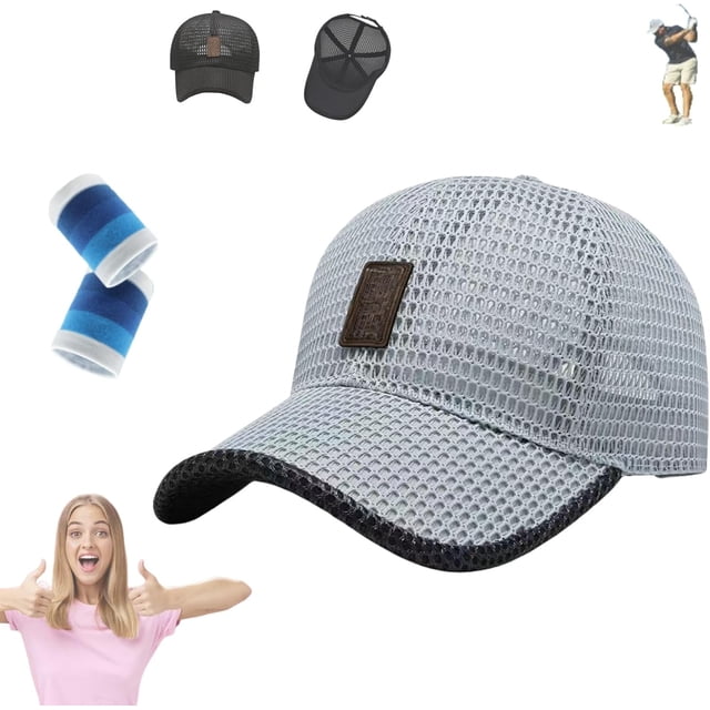Optimumeny Gorra de béisbol informal de verano para exteriores, gorra de malla completa transpirable unisex, gorra de béisbol Optimumeny - Ajustable