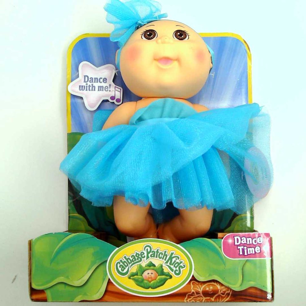 Cabbage Patch Kids Tiny Newborn Baby Doll Blue Tutu Brown Eyes 9