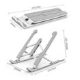 thumbnail image 2 of Laptop Stand, 8-Level Adjustable Laptop Stand,Silicone and Aluminum Alloy Laptop Stand, with MacBook Air Pro, HP, 11-15.6 inch, 2 of 5