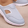 thumbnail image 4 of Caywon Women's Casual Slip on Half Shoes Breathable Arch Support Walking Mules Shoes Open Back Slip on Flats Non-Slip Sneakers Sandals, 4 of 7