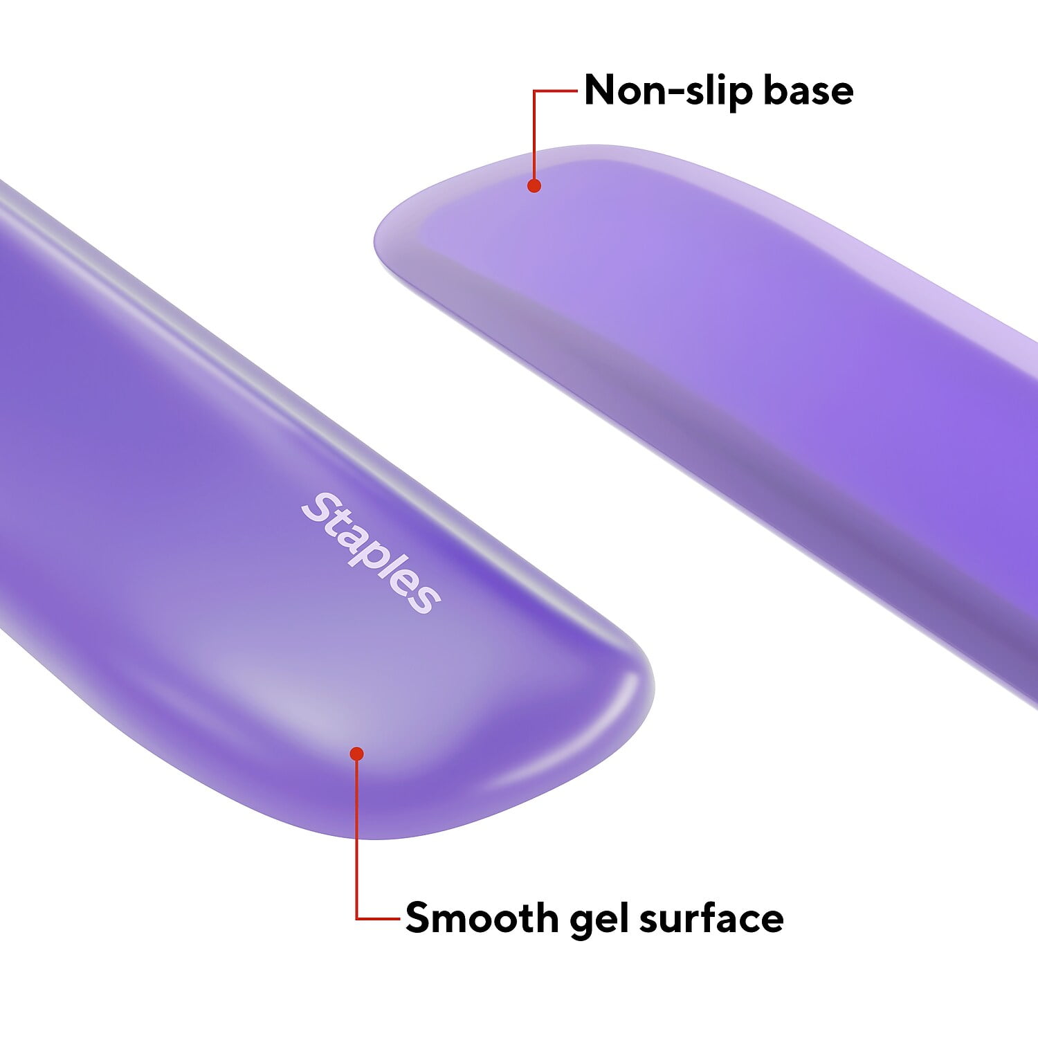 MyOfficeInnovations Gel Wrist Rest Purple Crystal (18261) 811733