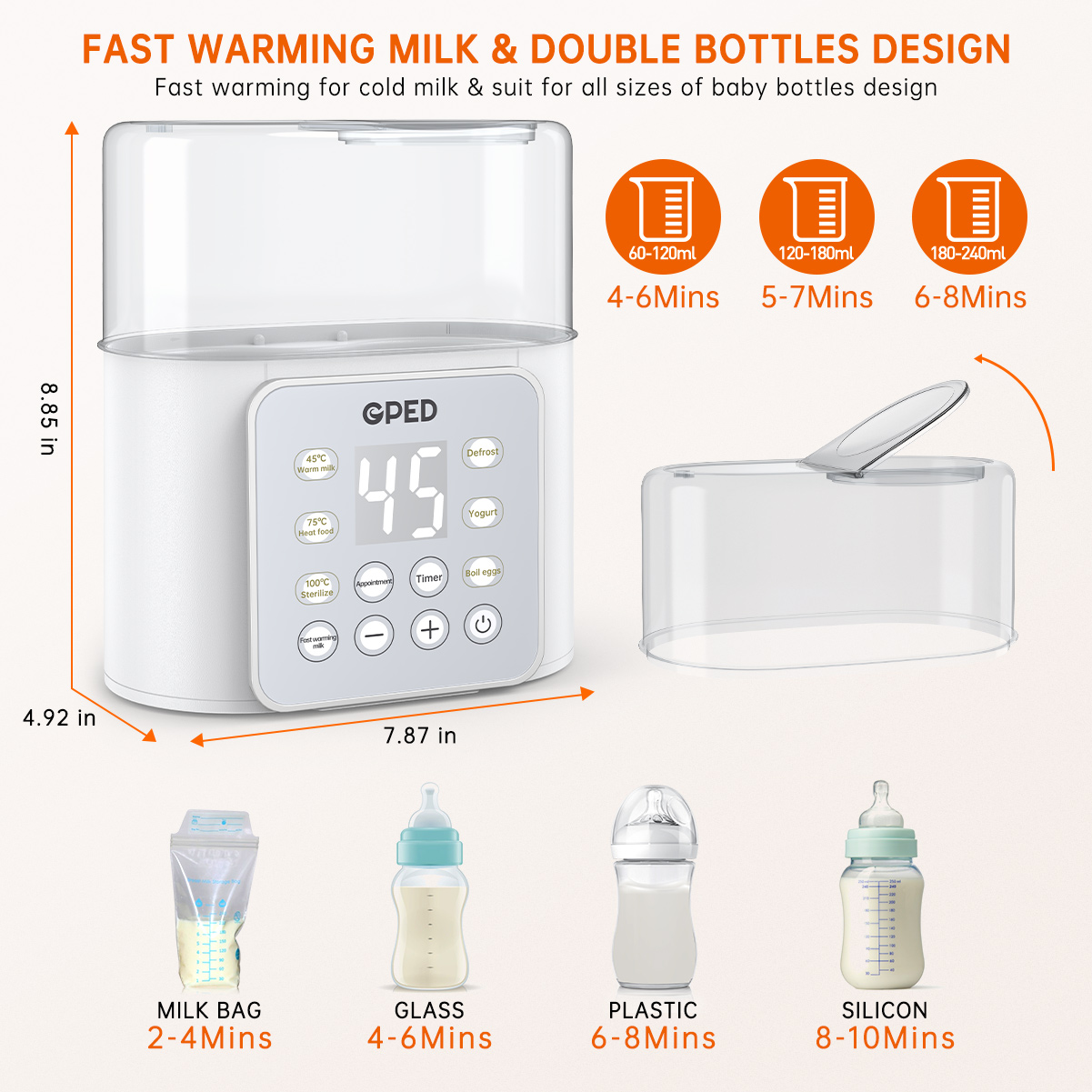 GPED 9-in-1 Double Bottle Warmer photo 5