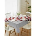 thumbnail image 2 of Baseball Rectangle Tablecloth, Red White Texture Sports Ball Minimalist Waterproof & StainResistant Tablecloth, Washable Oil-proof Table Cover for Dining/Party/Wedding/Camping/Buffet 60x102 In, 2 of 9