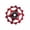 Red, variant on Toudaret Chain Drop Wheel Bike Rear Derailleur Pulley Bicycle Rear Derailleur Pulley Guide Wheel Multi-tooth Design Universal Fit Anodized Resistant Bike