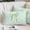 Green, variant on Cute Bow Pillow Covers, Linen Long Throw Pillow Case, Blue Bowknot Minimalist Solid Color Holiday Pillow Protector Decorative Cushion Cover for Living Room/Bedroom 20" x 26"