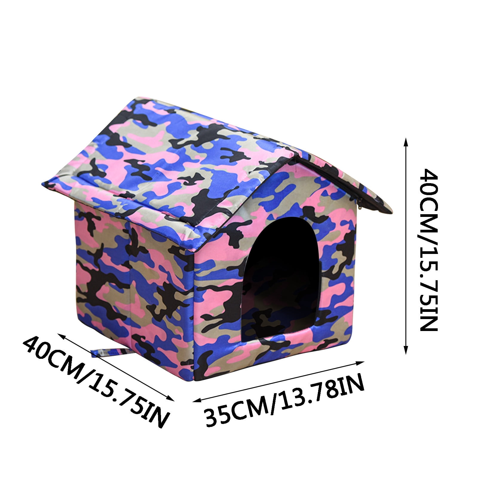 FAMTKT Outdoor Waterproof Oxford Cloth Kennel Cat Kennel Dog Bed Pet Bed Stray Cat Kennel Pet