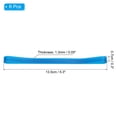 thumbnail image 2 of Uxcell 6Pcs Silicone Rubber Bands Flat Rubber Elastic Band Blue, 2 of 7
