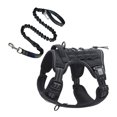 thumbnail image 1 of Arnés para perros, arnés reflectante antitirones con correa, arnés para bolso y coche, chaleco para perros medianos, perro mediano, chaleco negro resistente para perros medianos, 1 of 5