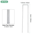 thumbnail image 3 of Uxcell 20 Pcs Estacas Paisajísticas 8" 12 Gauge Plata, 3 of 6