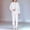 w93# White106, variant on Girls Formal Suit Blazer Set Long Sleeve Notched Jacket Solid Color Lapel Suit Open Front Blazers And Pant Fashionable Spring Performance Party Clothes Sets,Black,9-10 Years