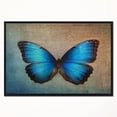 thumbnail image 2 of Designart - Papillon Vintage Bleu - Impression sur Toile Encadrée d'Art Floral, 2 of 4