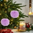 thumbnail image 5 of hengsof Christmas Fuzzy Balls Ornaments Shatterproof Tree Hanging Plastic Ball Set Xmas Flocked Ornaments for Christmas Tree Home Party Wreath Decorations, 5 of 6