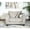 Gray, variant on Fabric Chair, Gray - Sinuous Springs Seat Construction Accent Armchair With Pillow Soft Upholstery, Contemporary Flair