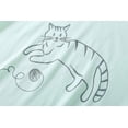 thumbnail image 6 of MyFav Women's Capri Pajama Sets Plus Size Sleepwear Top with Capri Pants 2 Piece Loungewear Set,Green Cat,M, 6 of 7