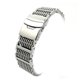 thumbnail image 1 of Correa de reloj de malla de tiburón de acero inoxidable de 22 mm, repuesto para pulsera (plateada), 1 of 5