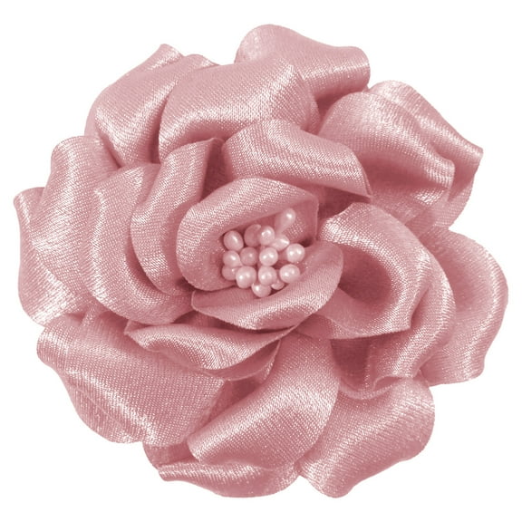 Merdia Camellia Flower Brooches and Pins for Women | Hat Pins Flower Pins | Fashion Floral Brooch Pins | Pink