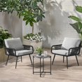 thumbnail image 2 of Andover All-Weather Patio Set with Two Black Wicker Chairs and Cocktail Table, 2 of 9