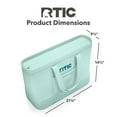thumbnail image 7 of RTIC Everyday Insulated Tote, 36 Qt Soft Sided Cooler Bag, Fits 58 Cans, Fresh Mint, 7 of 7