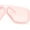 All Pink, variant on Double Bridge Flat Top Mafia Racer Rectangular Plastic Sunglasses Beige - Brown