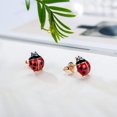 thumbnail image 2 of Pendientes Coccinelle de plata de ley 925 hipoalergénicos de playa hawaiana para mujer, 2 of 5