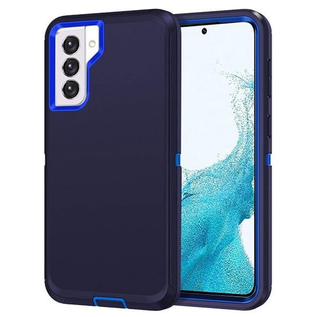 Supershield Defender Case for Samsung Galaxy S22 Plus 5G, Galaxy S22 Plus 5G Phone Case Heavy Duty Shockproof Dustproof 3 in 1 Rugged Protective Bumper Cover - DBlue