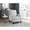 Gray, variant on Transitional Reclining Chair | Push to Relax in Primary Living | Attached Cushions for Comfort | Meets Comfortable Seating Requirements