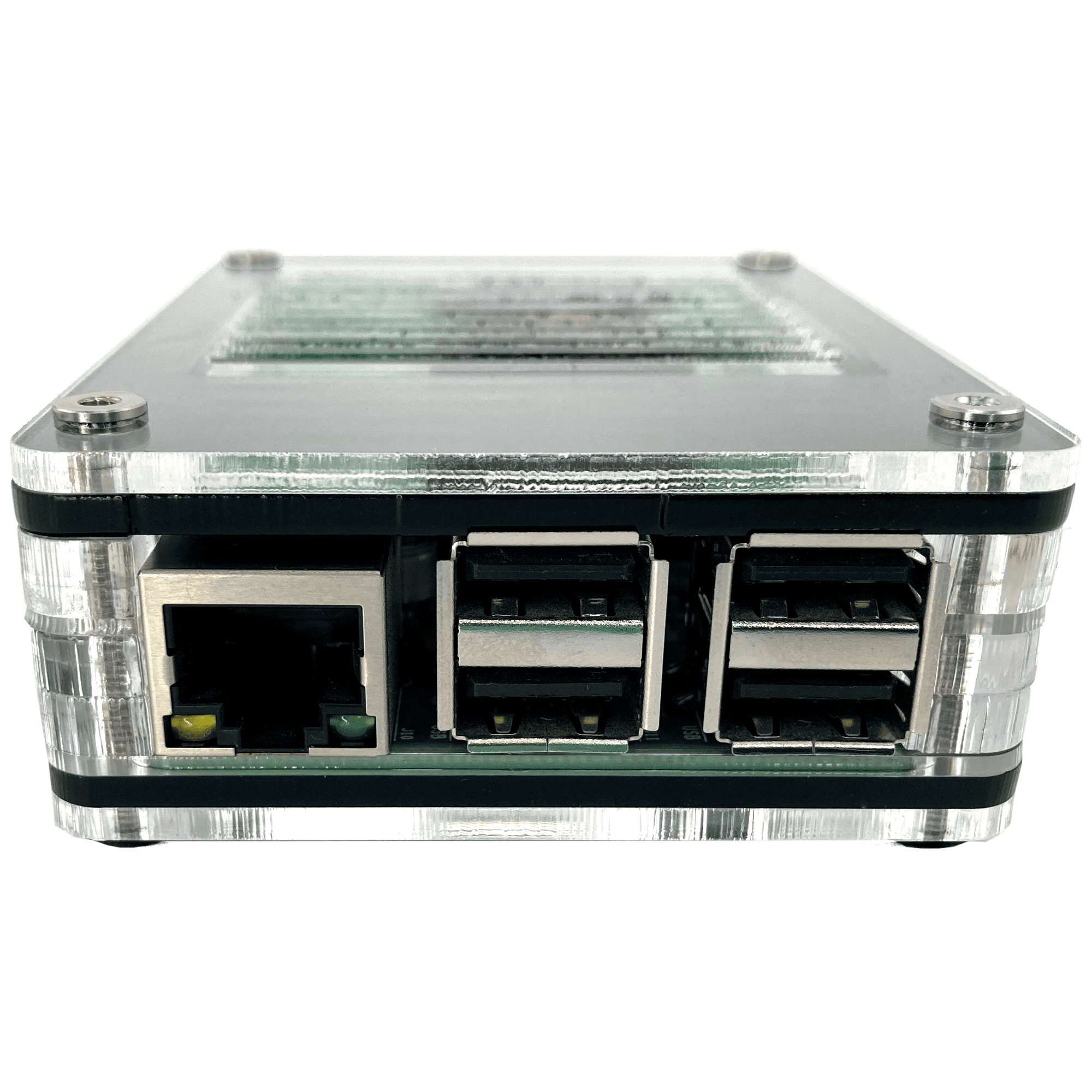 C4Labs Zebra PoE + Case Kit for Raspberry Pi 4B or 3B+ and PoE+ HAT or Official PoE Hat - Black Ice