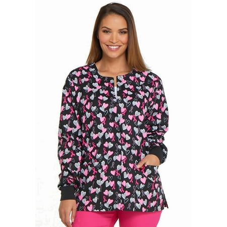 

Dickies EDS Scrubs Jacket for Women Warm Up Snap Front DK301