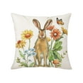 thumbnail image 2 of QTOCIO Easter Pillow Rabbits Patterns Throw Pillow Cases Decorative Cushion Covers For Sofa Couch Home Easter Decor, 2 of 4