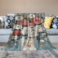 thumbnail image 2 of PRATYUS Flowers Cozy Throw Blanket for Bedroom Living Rooms Sofa Couch All Seasons Soft Plush Blanket Flannel Material 50x60in, 2 of 6