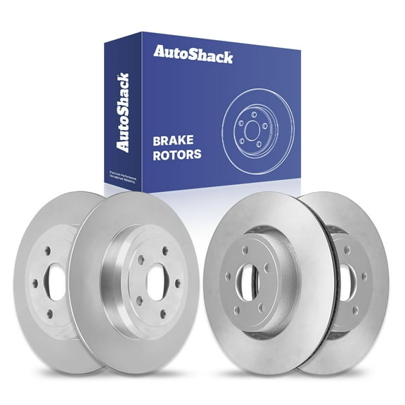 AutoShack Front Vented & Rear Solid Brake Rotors 4-PC Set Replacement for 2011-2020 Jeep Grand Cherokee 2011-2020 Dodge Durango