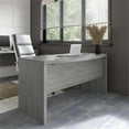 thumbnail image 2 of Echo 60W Bow Front Desk in Modern Gray - Engineered Wood, 2 of 12