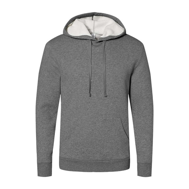 Eco-Cozy Fleece Pullover Hoodie, M, Dark Heather Grey