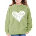 thumbnail image 5 of KAUOD Teen Girls Oversized Pullover Sweatshirts Cute Heart Graphic Crew Neck Sweatshirts Kids Cotton Loose Long Sleeve Sweater, 5 of 7