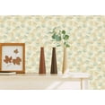 thumbnail image 2 of Dundee Deco Wallpaper Roll - Abstract Tan, White, Green Circles, Dots, 21 in x 33 in, 2 of 2