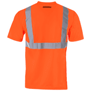 JORESTECH Hi-Vis Short-Sleeved Work Safety T-Shirt, TS-07 (Orange, L)