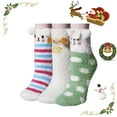thumbnail image 7 of Loritta Women Cozy Fuzzy Socks, Winter Crew Warm Ankle Girls Slipper Socks 3 Pairs, 7 of 7