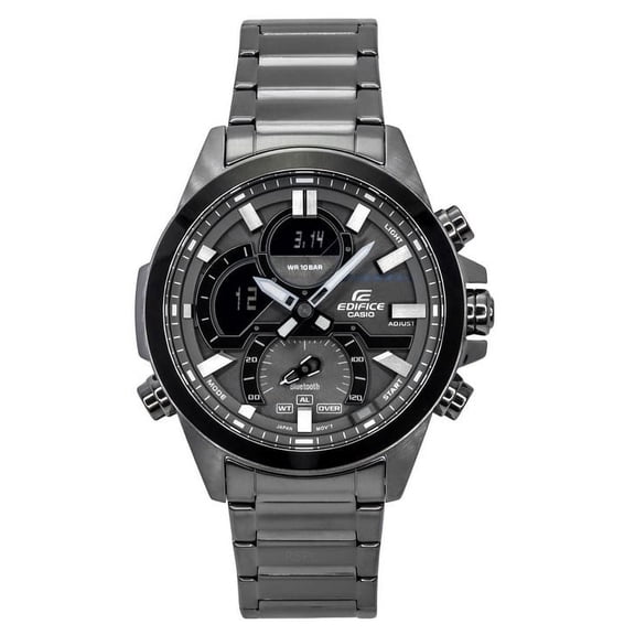 Casio Edifice Smartphone Link Model Bluetooth Analog Digital Grey Dial Quartz ECB-30DC-1B 100M Men's Watch