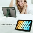 thumbnail image 7 of Case for iPad Air 13" 2024/2025, with Built-in Kickstand Shockproof Rugged Skin-Feel Cover Slim Lightweight Military Grade Drop Protection Cover for iPad Air 13" 2024/2025, Green, 7 of 7
