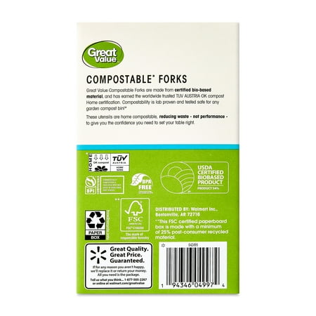 Our Promise GV Compostable Forks 24ct