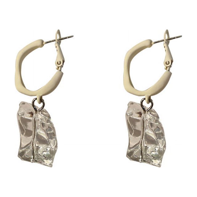Pendientes acrílicos transparentes irregulares de moda para mujer, accesorios de ropa, regalos navideños