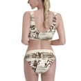 thumbnail image 3 of Picia Cows On The Farm Women's High Waisted Bikini Scoop Neck Swimsuit Two Pieces Bathing Suit-X-Large, 3 of 8