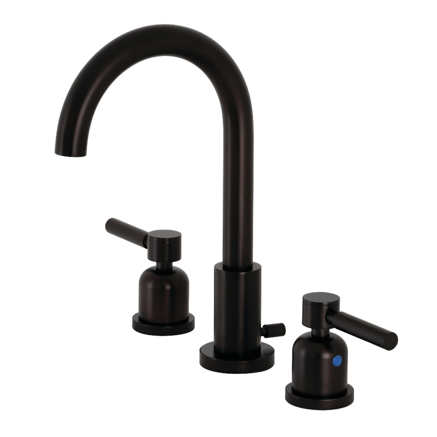 DK Bathroom Oil Rubbed Bronze 3 PCs Solid Brass Mixer Sink Tub Shower Faucet Tap 