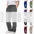 thumbnail image 5 of CAUYDY Kids Casual Sweatpants for Boys Tween Baggy Cargo Pants Teen School Athletic Joggers Elastic Waist Fall Winter Purple Sizes 11-12 Years, 5 of 7