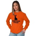 thumbnail image 3 of Ferocious Vegan Herbivore Bunny Long Sleeve TShirt Men Women Brisco Brands 5X, 3 of 6