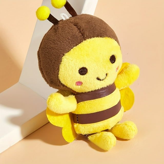 1pc Adorable Bee Design Pet Grinding Teeth Plush Toy - Soft, Durable, Interactive Chew Toy for Dogs - Fun, Sturdy, and Long-Lasting Pet Supply for Teething Puppies