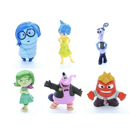 Disney/Pixar Inside Out 6 Piece Figure Set - Disgust, Fear, Sadness ...